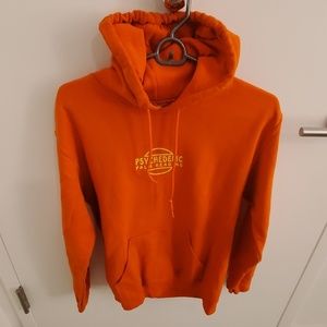Orange graphic hoodie